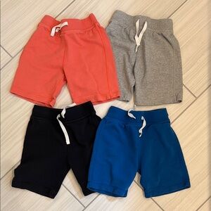 Hanna Andersson 100% Organic Cotton Sweat Shorts Size 5T, Lot of 4